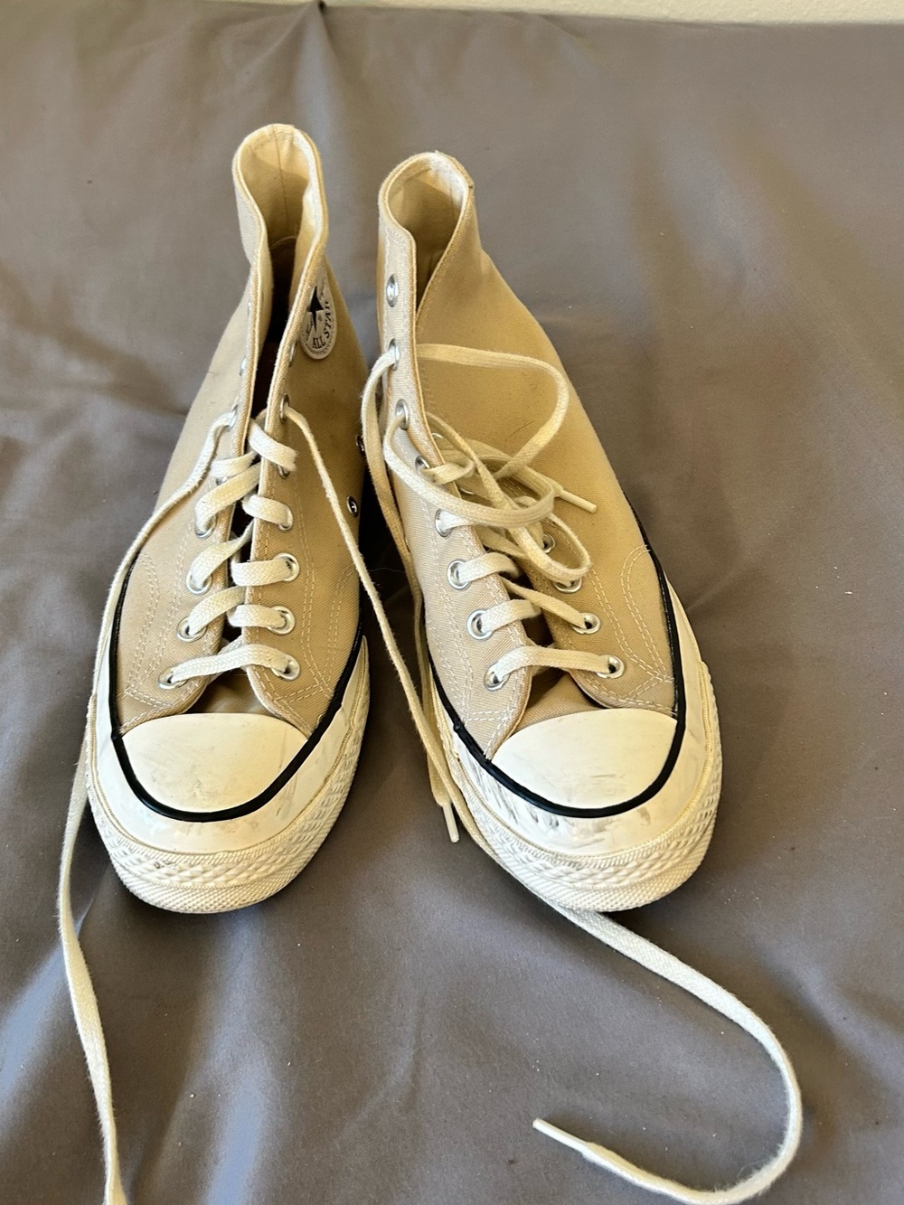 Converse High Top Sneakers Beige Cream